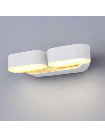Aplique LED Doble Giratorio Pared 12W Blanco - 2