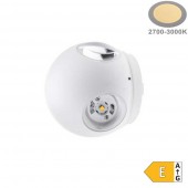 Aplique pared Led Esfera 6w Blanco 4 caras - 2