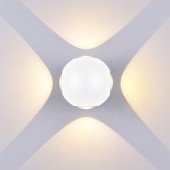 Aplique pared Led Esfera 6w Blanco 4 caras - 1