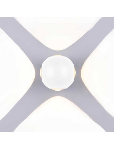 Aplique pared Led Esfera 6w Blanco 4 caras - 3