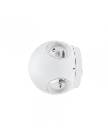 Aplique pared Led Esfera 6w Blanco 4 caras - 6