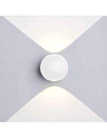 Aplique pared Led Esfera 6w Blanco 2 caras - 3