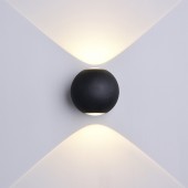 Aplique pared Led Esfera 6w Negro 2 caras - 1