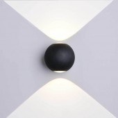 Aplique pared Led Esfera 6w Negro 2 caras - 3