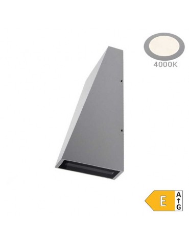 Aplique pared Led Pyramid 6w Gris 2 caras - 5