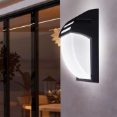 Aplique pared Aluminio Negro Grilla E27 - 5