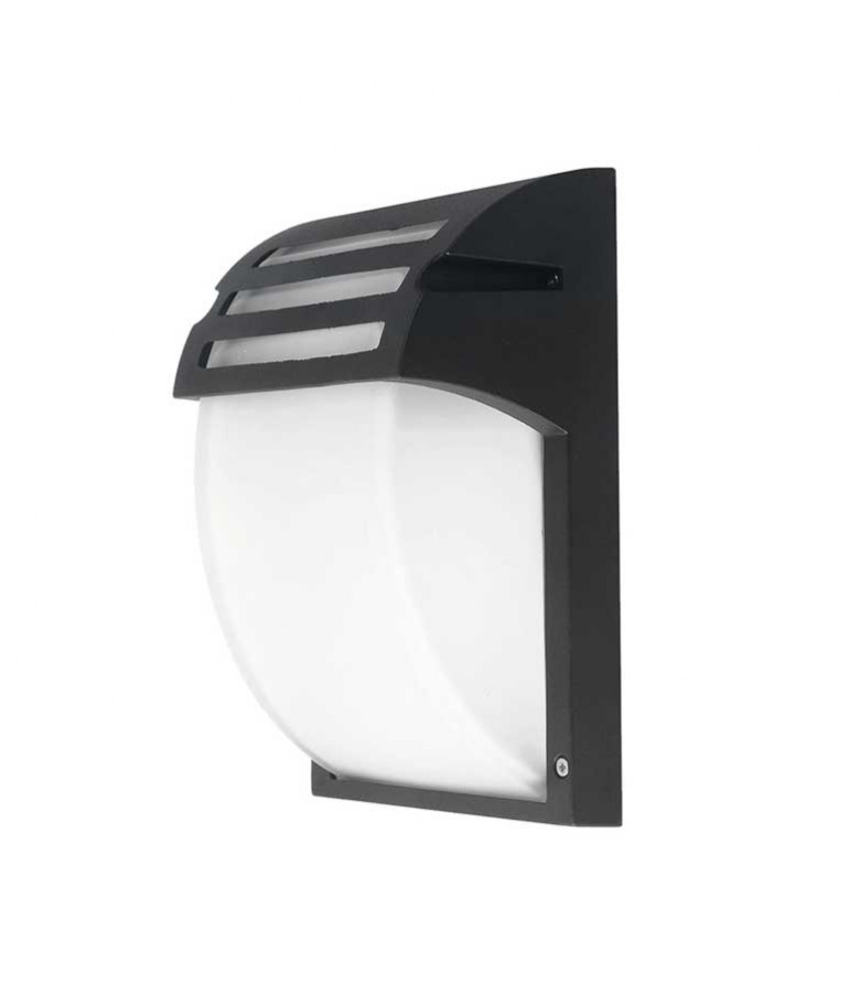 Aplique pared Aluminio Negro Grilla E27 - 1