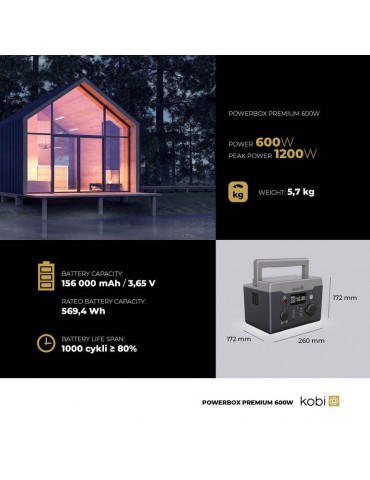 ESTACION ENERGIA SOLAR PORTATIL POWER BOX 600W PREMIUM - 5