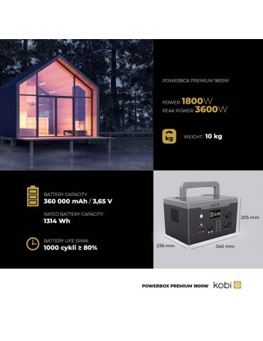 ESTACION ENERGIA SOLAR PORTATIL 1800W POWER BOX PREMIUM - 11