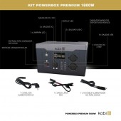 ESTACION ENERGIA SOLAR PORTATIL 1800W POWER BOX PREMIUM - 12
