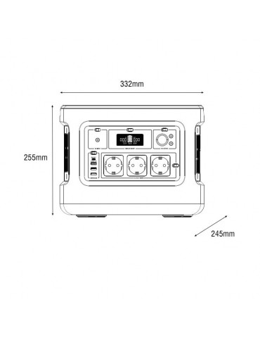 ESTACION ENERGIA SOLAR PORTATIL 1000W Power Station - 5