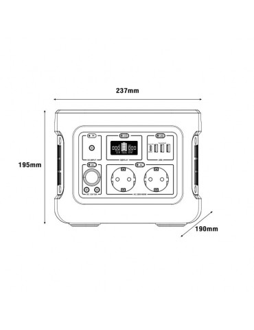 ESTACION SOLAR PORTATIL 400W Power Station - 4