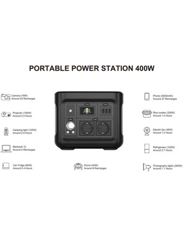 ESTACION SOLAR PORTATIL 400W Power Station - 9