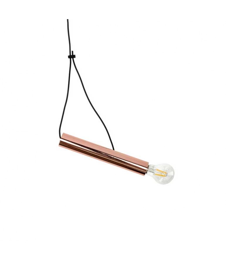 Lámpara colgante techo E27 MIC Oro Rosé - 1