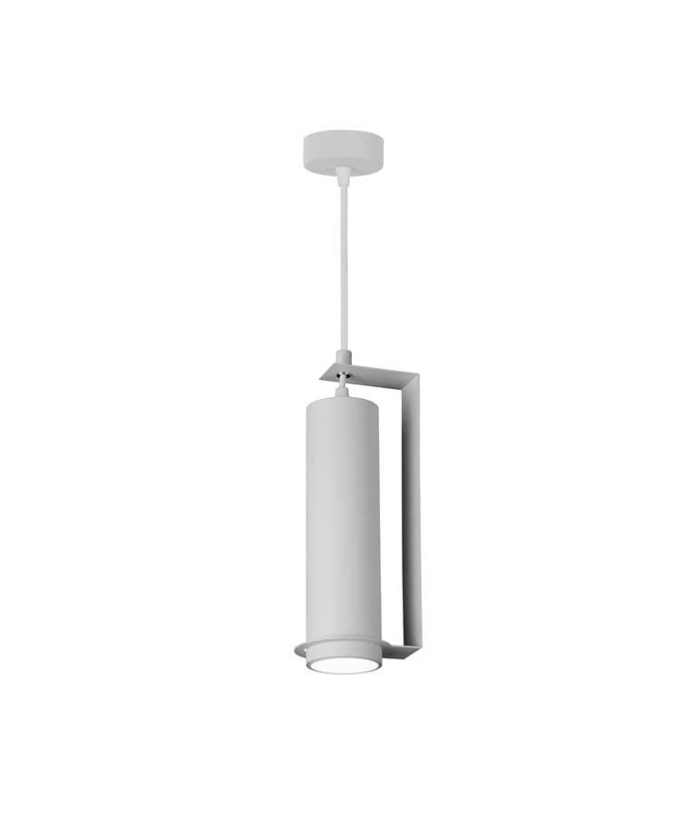 Lámpara colgante Blanca Tubo 20cm - 1