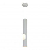 Lámpara colgante Tubo blanco Vista 40cm GU10 - 1