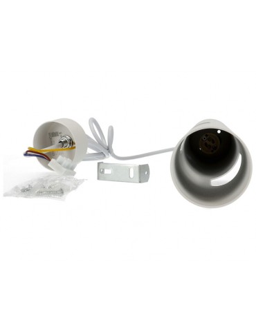 Lámpara colgante Tubo blanco Vista 40cm GU10 - 3