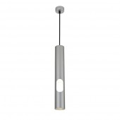 Lámpara colgante Tubo Plata Vista 40cm GU10 - 7