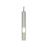 Lámpara colgante Tubo Plata Vista 40cm GU10 - 1