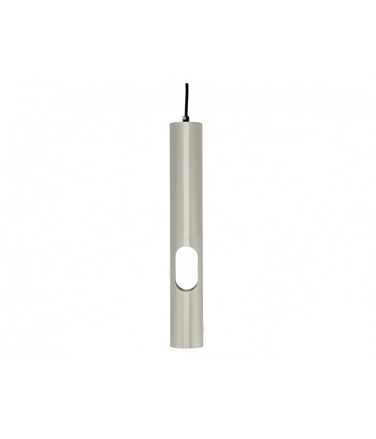 Lámpara colgante Tubo Plata Vista 40cm GU10 - 1