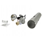 Lámpara colgante Tubo Plata Vista 40cm GU10 - 3
