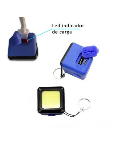 Linterna cargador POWERBANK USB tel móviles Cubo - 8
