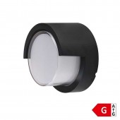 Aplique pared Led 15W circular negro exterior - 1