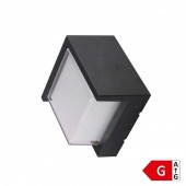 Aplique pared Led 15W cuadrado negro IP65 - 5