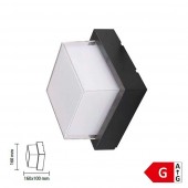 Aplique pared Led 15W cuadrado exterior IP65 - 1