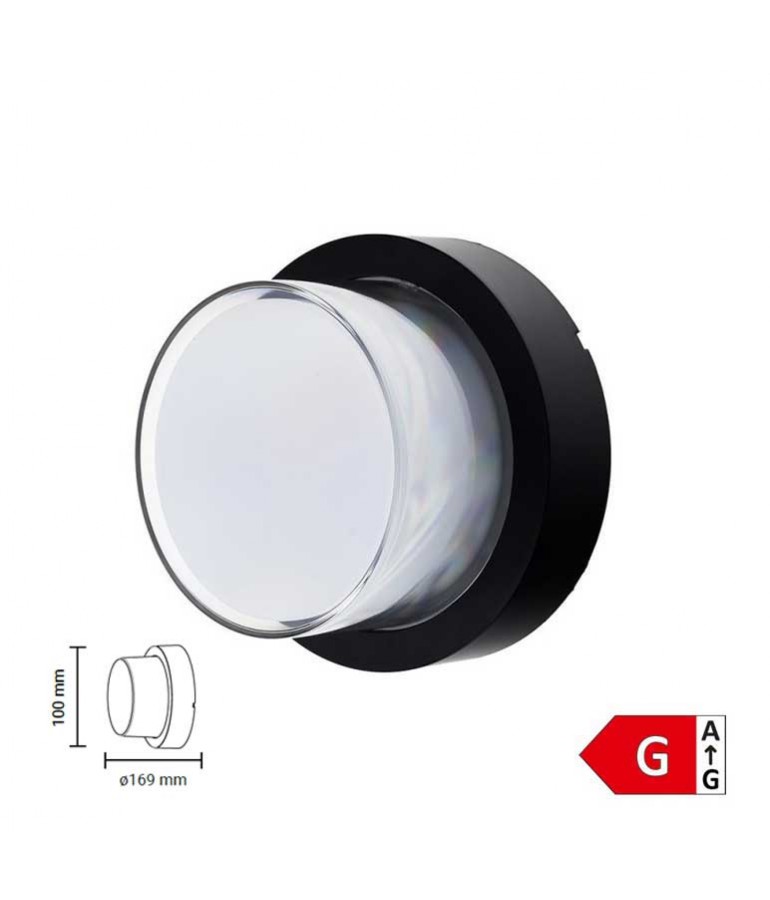 Aplique pared Led 15W circular exterior IP65 - 1
