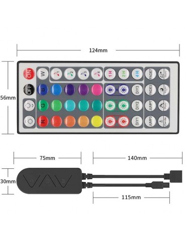 Controlador LED RGB Smart WiFi Ble Mando a distancia - 4
