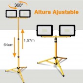 Trípode Focos Led Extensible altura amarillo - 2