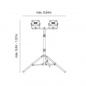 Tripode Focos Led Ajustable altura negro - 5
