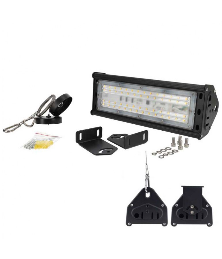 Campana Lineal Led Industrial 50W con Kit - 1