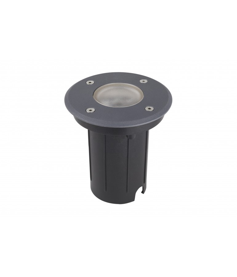 Foco Proyector de suelo Circular Gil 120 empotrar gris antracita