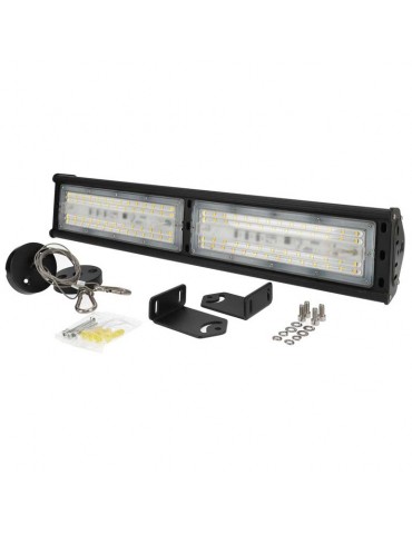 Campana Lineal Led Industrial 100W kit montaje - 1