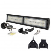 Campana Lineal Led Industrial 100W kit montaje - 1