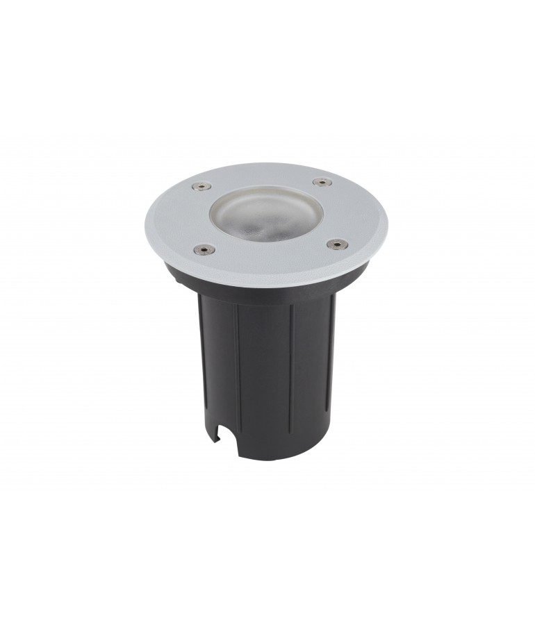 Foco Proyector de suelo Circular Gil 120 empotrar gris claro