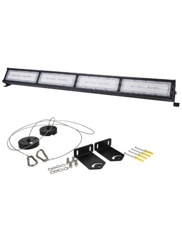 Campana Lineal Led Industrial 200W kit montaje - 3
