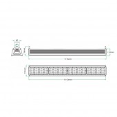 Campana Lineal Led Industrial 200W kit montaje - 4