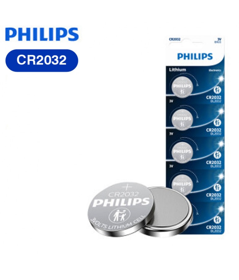 Pila PHILIPS CR2032 de litio, Blíster de 5 Ud. - 1