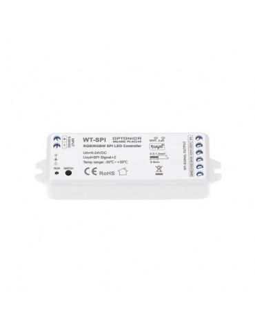 Controlador Smart SPI RGB/RGBW LED WiFi RF 5-24VDC - 4