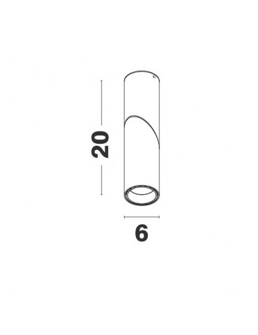 Aplique techo orientable Negro GU10 superficie - 5