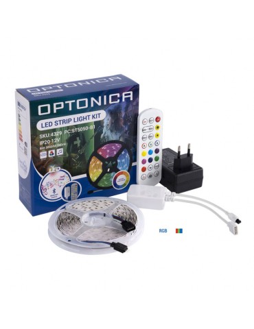 Kit Tira Led RGB Music Bluetooth 12VDC IP20 60LEDS/m - 3