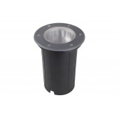 Foco Proyector E27 de suelo Circular Gil 190 empotrar gris antracita