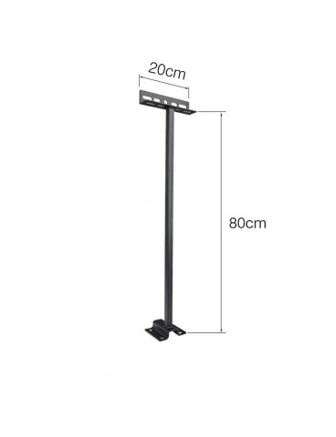 Brazo para Focos Led Exterior 80cm negro - 3
