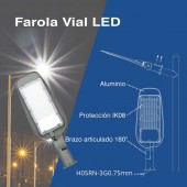 Farola Vial LED Brazo Articulado 100W IP65 - 2