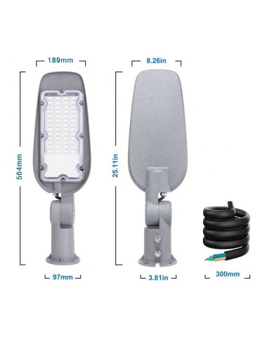 Farola Vial LED Brazo articulado 100W IP65 - 4