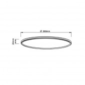 Aplique Led Redondo 18W RGB CCT Mando - 8