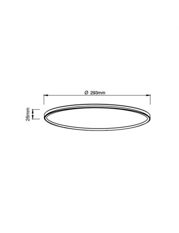 Aplique Led Redondo 18W RGB CCT Mando - 8